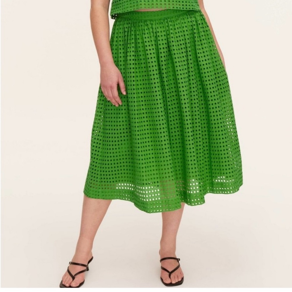 Kate Spade Green A-Line Skirt